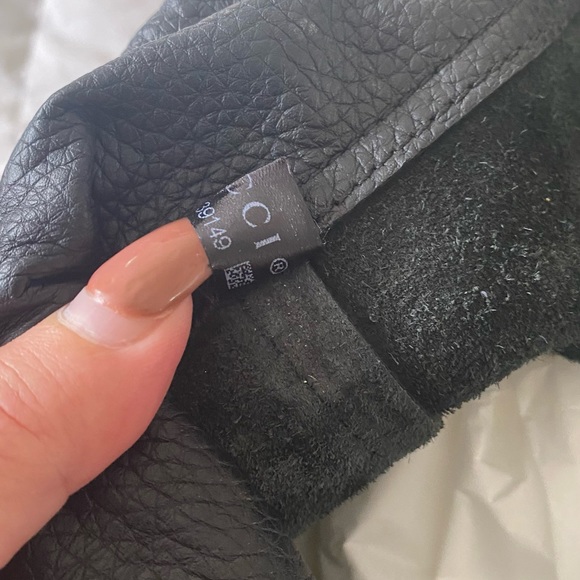 Gucci Black Leather Drawstring Backpack - Picture 10 of 11